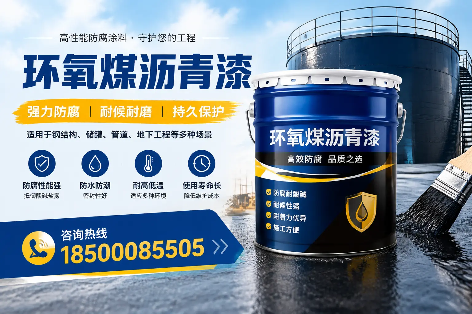 环氧煤沥青漆在工业中的应用，平凉企业的选择